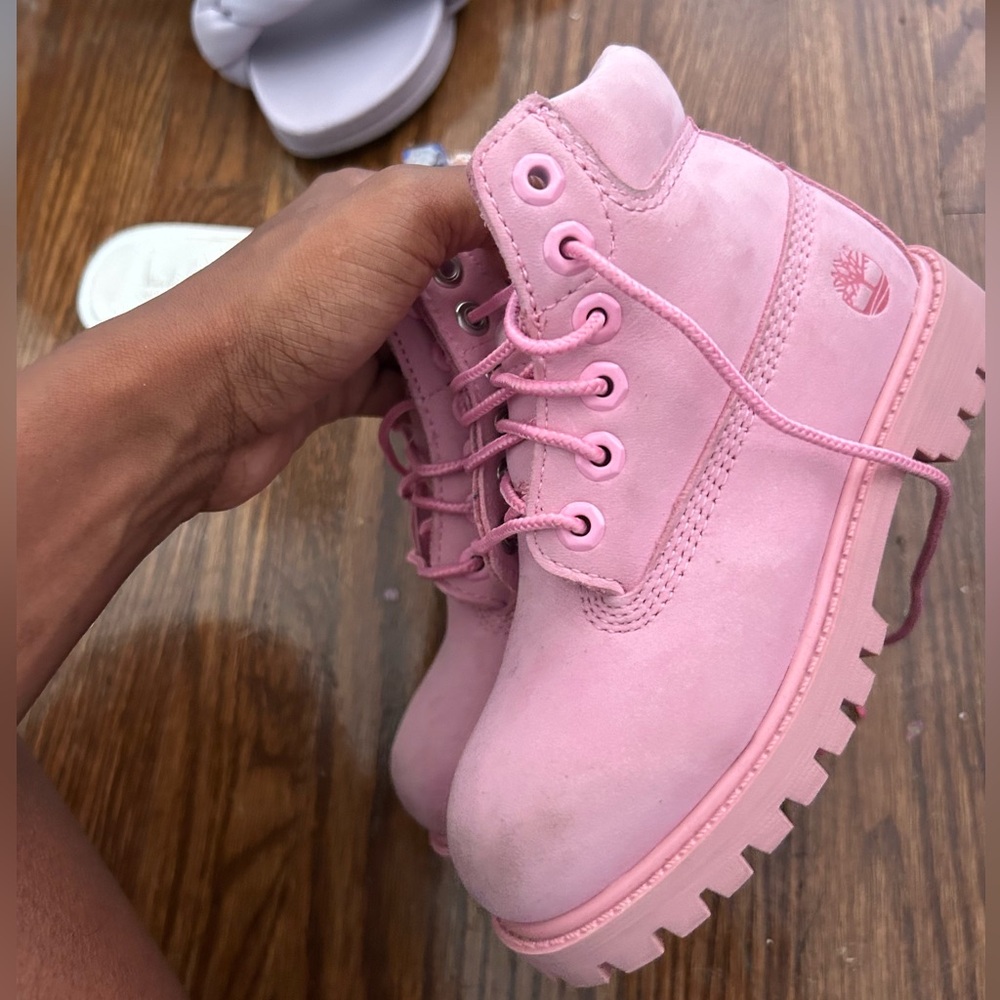 Toddler Pink Timberland Boots sz 10